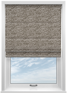 Crushed Velvet, Champagne - Roman Blind